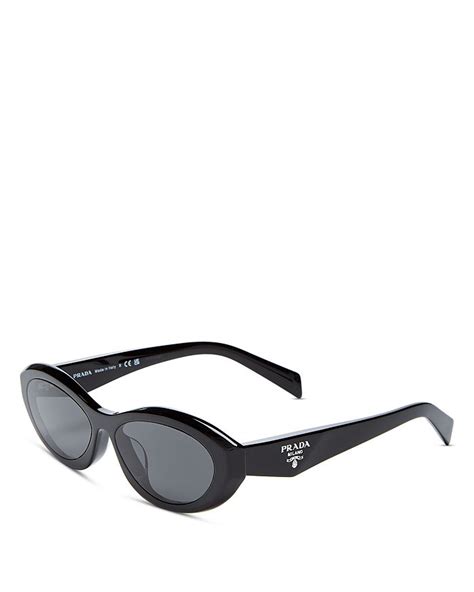 prada sunglasses oval|prada oval sunglasses 56mm.